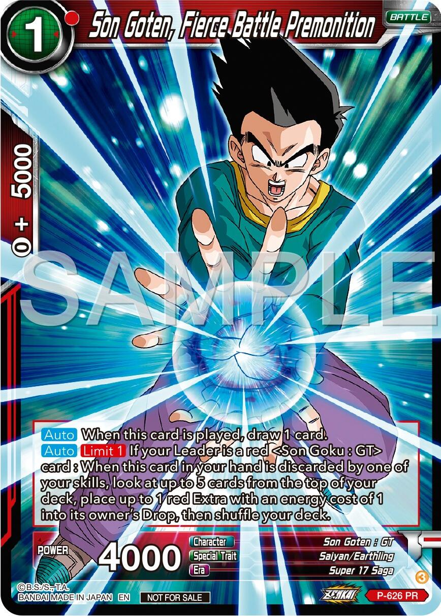 Son Goten, Fierce Battle Premonition (Zenkai Series Tournament Pack Vol.9) (P-626) [Promotion Cards] | Total Play