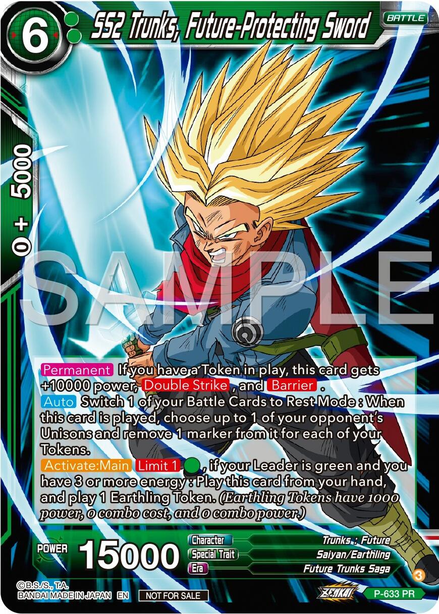 SS2 Trunks, Future-Protecting Sword (Zenkai Series Tournament Pack Vol.9) (P-633) [Promotion Cards] | Total Play