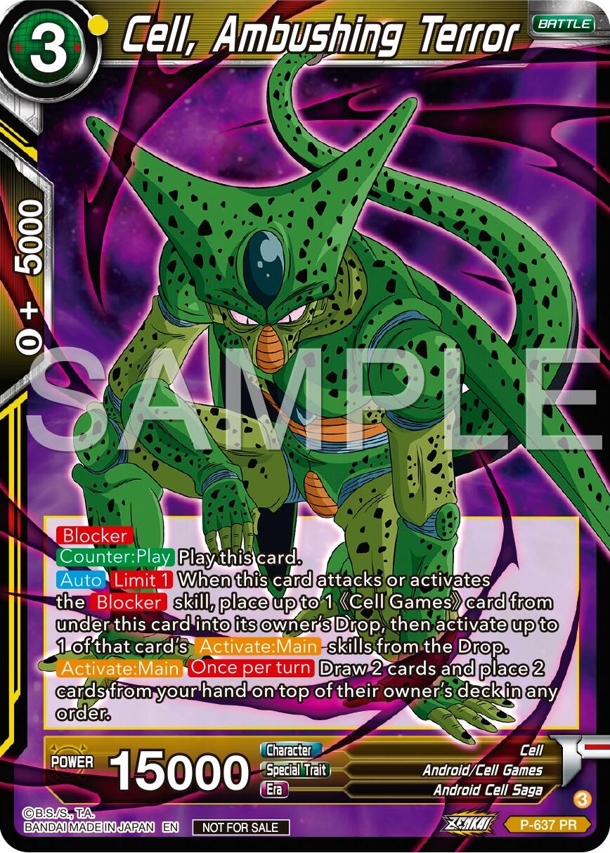 Cell, Ambushing Terror (Zenkai Series Tournament Pack Vol.9) (P-637) [Promotion Cards] | Total Play