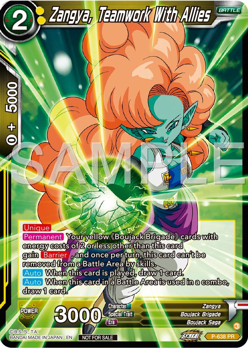 Zangya, Teamwork With Allies (Zenkai Series Tournament Pack Vol.9) (P-638) [Promotion Cards] | Total Play