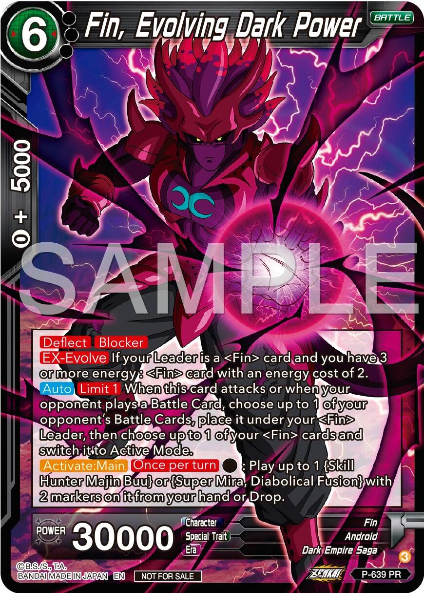 Fin, Evolving Dark Power (Zenkai Series Tournament Pack Vol.9) (P-639) [Promotion Cards] | Total Play