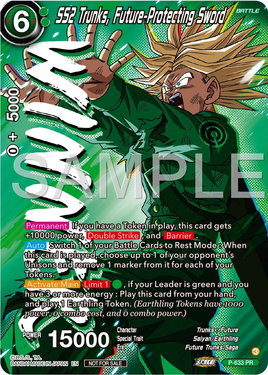 SS2 Trunks, Future-Protecting Sword (Zenkai Series Tournament Pack Vol.9) (Winner) (P-633) [Promotion Cards] | Total Play