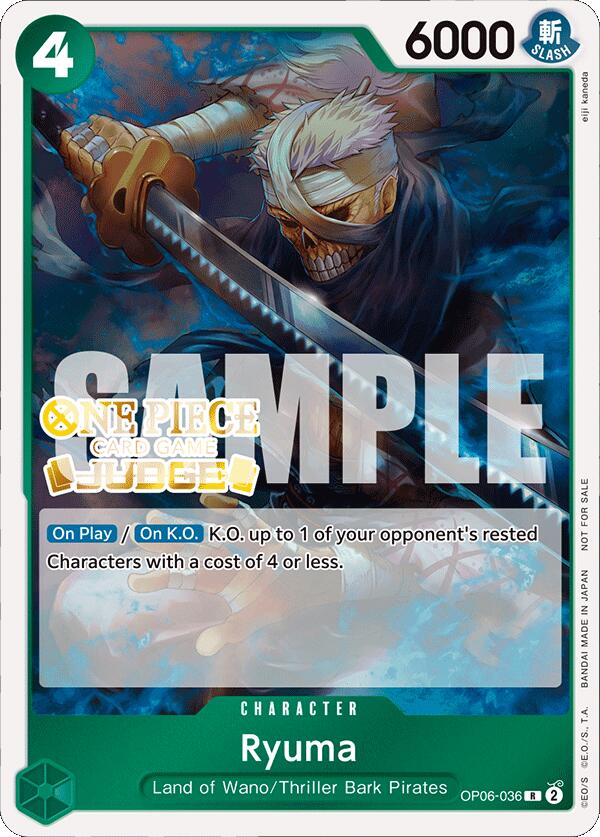 Ryuma (Judge Pack Vol. 4) [One Piece Promotion Cards] | Total Play