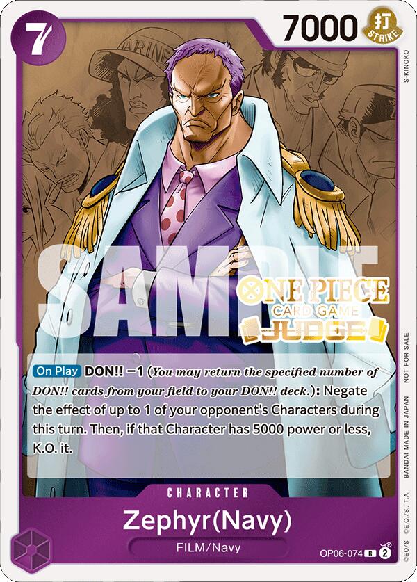 Zephyr (Navy) (Judge Pack Vol. 4) [One Piece Promotion Cards] | Total Play