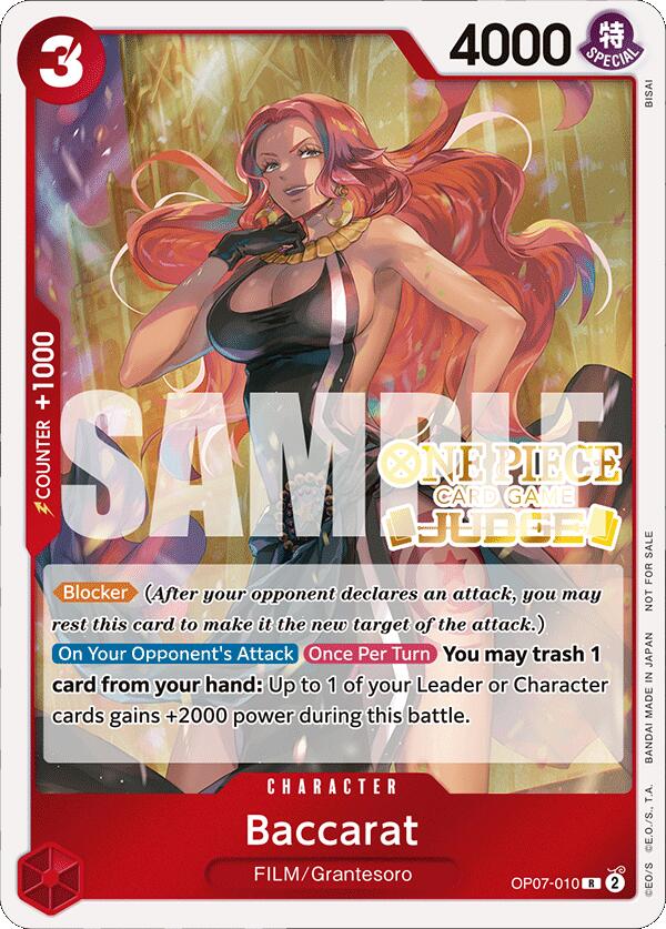 Baccarat (Judge Pack Vol. 4) [One Piece Promotion Cards] | Total Play