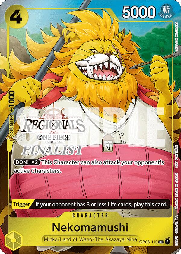 Nekomamushi (Offline Regional 2024 Vol. 3) [Finalist] [One Piece Promotion Cards] | Total Play