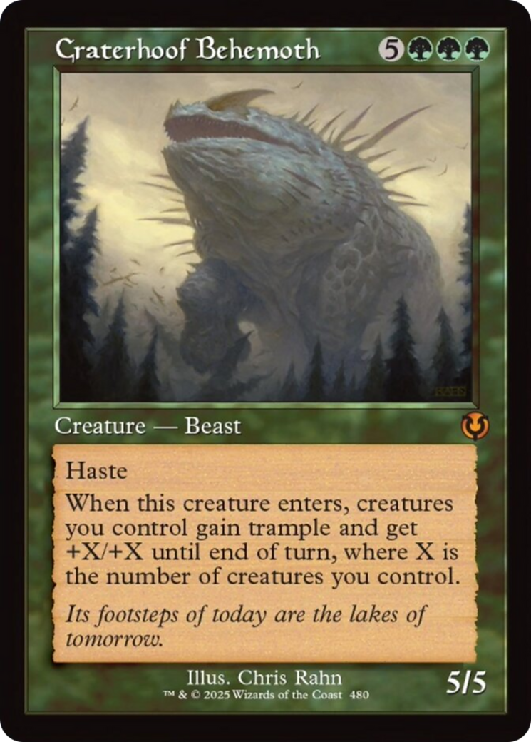 Craterhoof Behemoth (Retro Frame) [Innistrad Remastered] | Total Play