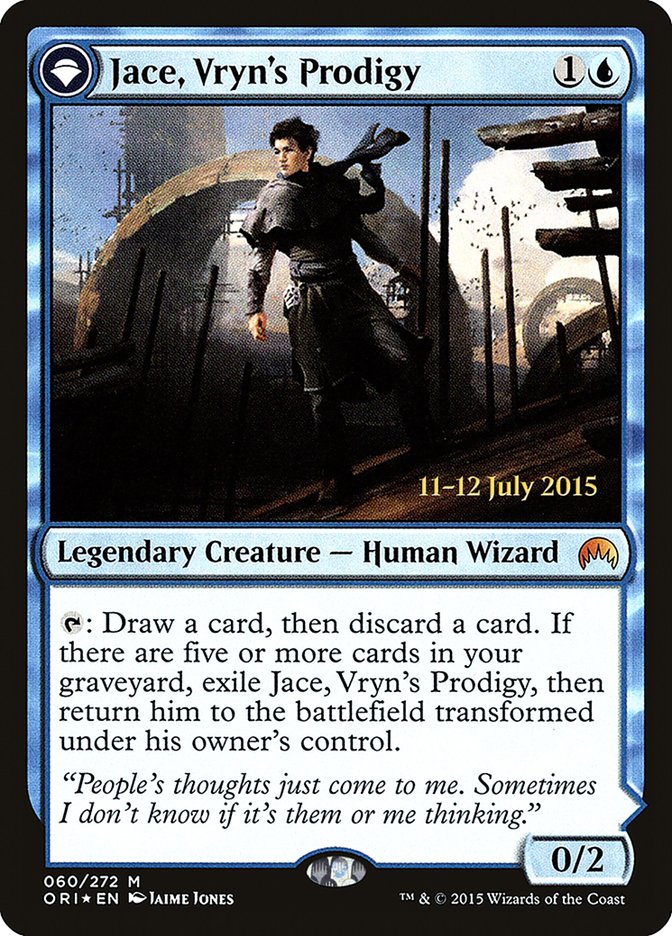 Jace, Vryn's Prodigy // Jace, Telepath Unbound [Magic Origins Prerelease Promos] | Total Play