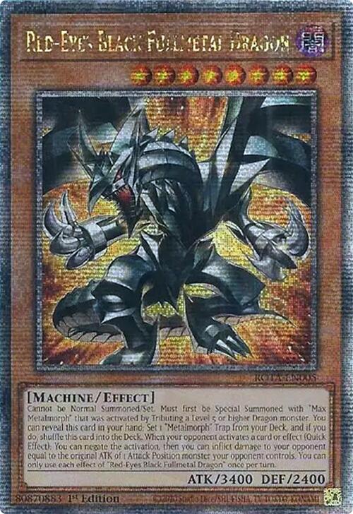 Red-Eyes Black Fullmetal Dragon (Quarter Century Secret Rare) [ROTA-EN005] Quarter Century Secret Rare | Total Play