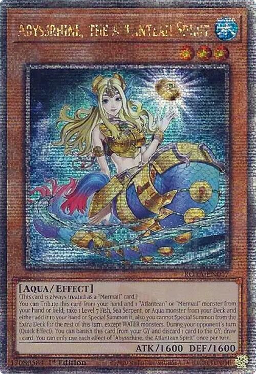 Abyssrhine, the Atlantean Spirit (Quarter Century Secret Rare) [ROTA-EN017] Quarter Century Secret Rare | Total Play