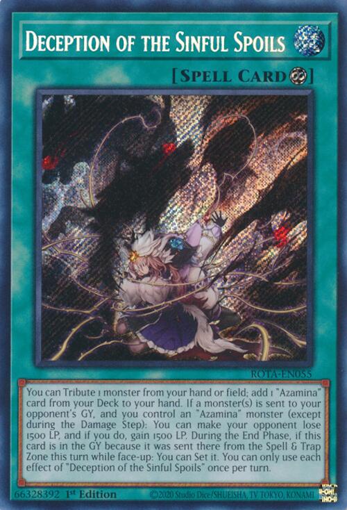 Deception of the Sinful Spoils [ROTA-EN055] Secret Rare | Total Play