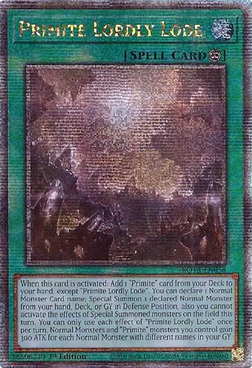 Primite Lordly Lode (Quarter Century Secret Rare) [ROTA-EN058] Quarter Century Secret Rare | Total Play