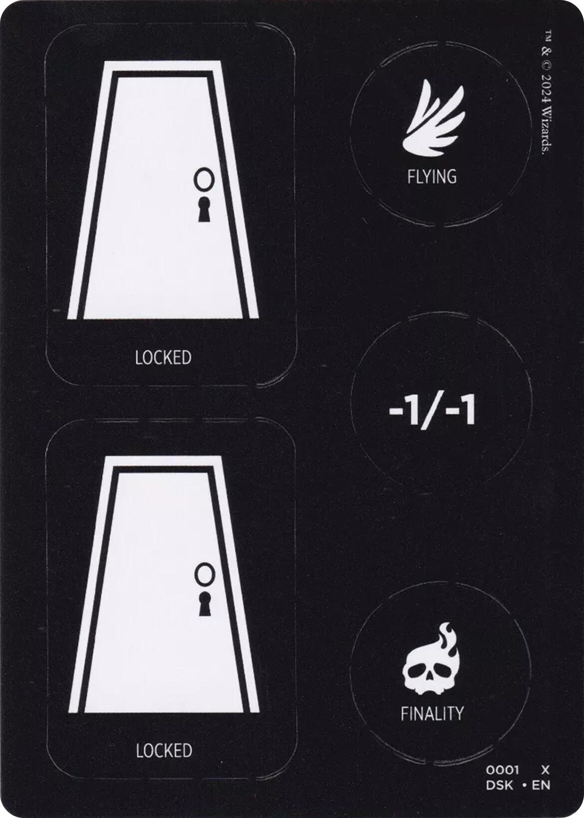 Punch Card Token (1 // 2) [Duskmourn: House of Horror Tokens] | Total Play