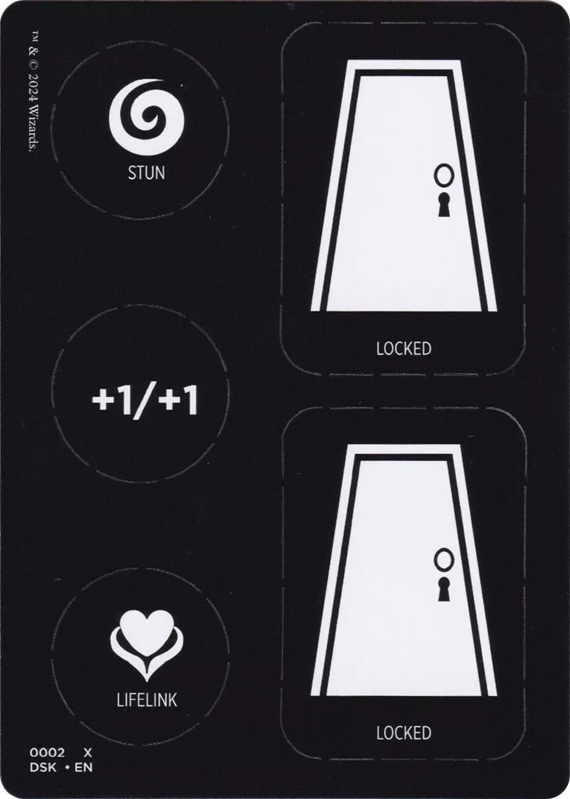 Punch Card Token (1 // 2) [Duskmourn: House of Horror Tokens] | Total Play