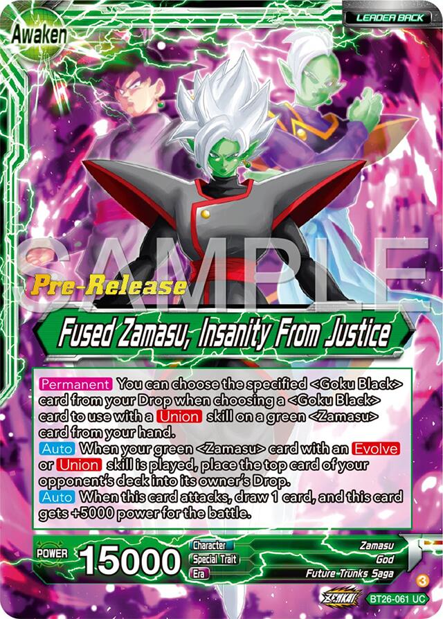 Zamasu // Fused Zamasu, Insanity From Justice (BT26-061) [Ultimate Advent Prerelease Promos] | Total Play