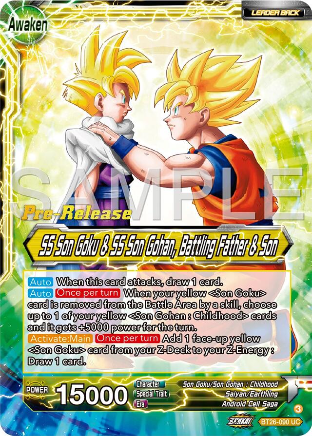 SS Son Goku // SS Son Goku & SS Son Gohan, Battling Father & Son (BT26-090) [Ultimate Advent Prerelease Promos] | Total Play