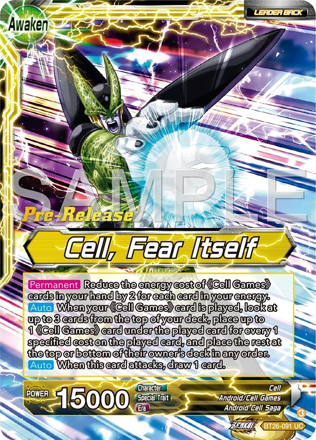 Cell // Cell, Fear Itself (BT26-091) [Ultimate Advent Prerelease Promos] | Total Play