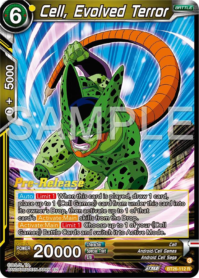 Cell, Evolved Terror (BT26-112) [Ultimate Advent Prerelease Promos] | Total Play