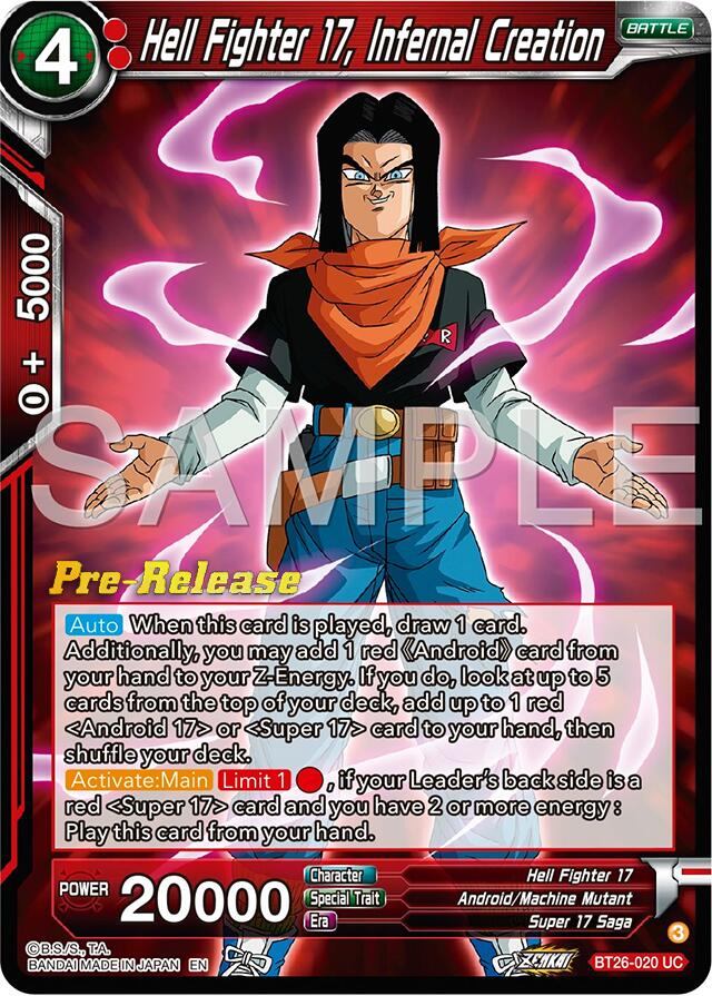 Hell Fighter 17, Infernal Creation (BT26-020) [Ultimate Advent Prerelease Promos] | Total Play