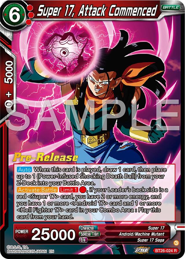 Super 17, Attack Commenced (BT26-024) [Ultimate Advent Prerelease Promos] | Total Play