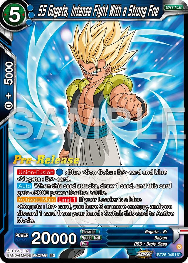 SS Gogeta, Intense Fight With a Strong Foe (BT26-046) [Ultimate Advent Prerelease Promos] | Total Play