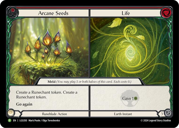 Arcane Seeds // Life - LGS350 [LGS350] (Promo)  Cold Foil | Total Play