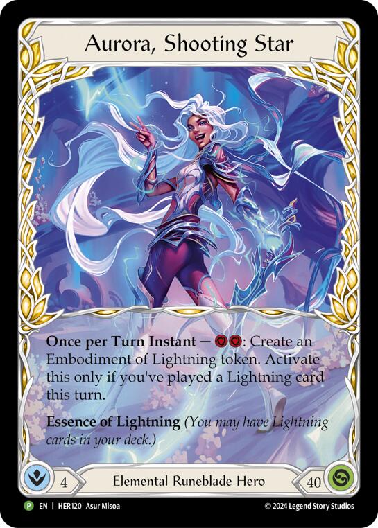 Aurora, Shooting Star [HER120] (Promo)  Rainbow Foil | Total Play