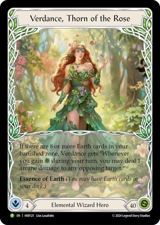 Verdance, Thorn of the Rose [HER121] (Promo)  Rainbow Foil | Total Play