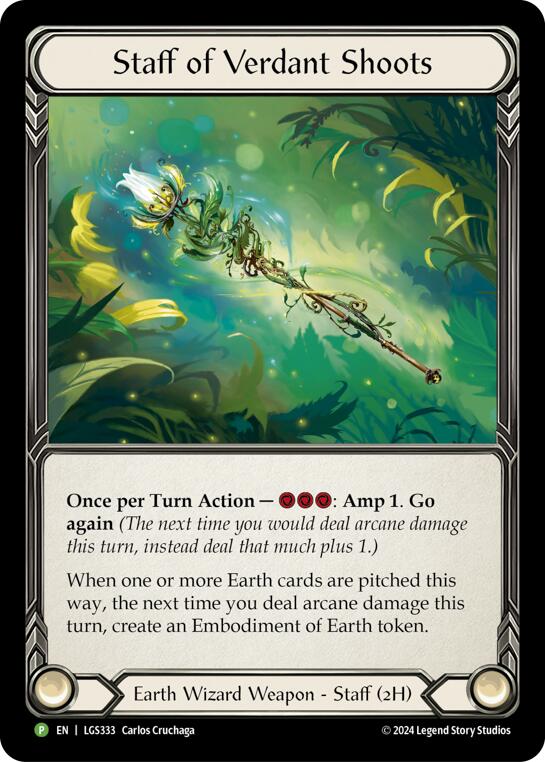 Staff of Verdant Shoots - LGS333 [LGS333] (Promo)  Rainbow Foil | Total Play