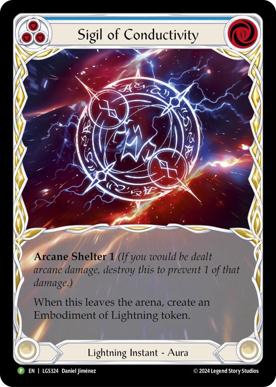 Sigil of Conductivity (Extended Art) - LGS324 [LGS324] (Promo)  Rainbow Foil | Total Play