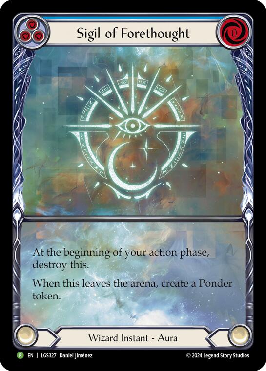 Sigil of Forethought (Extended Art) [LGS327] (Promo)  Rainbow Foil | Total Play