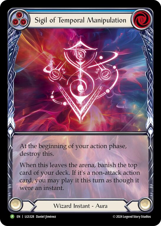 Sigil of Temporal Manipulation (Extended Art) [LGS328] (Promo)  Rainbow Foil | Total Play