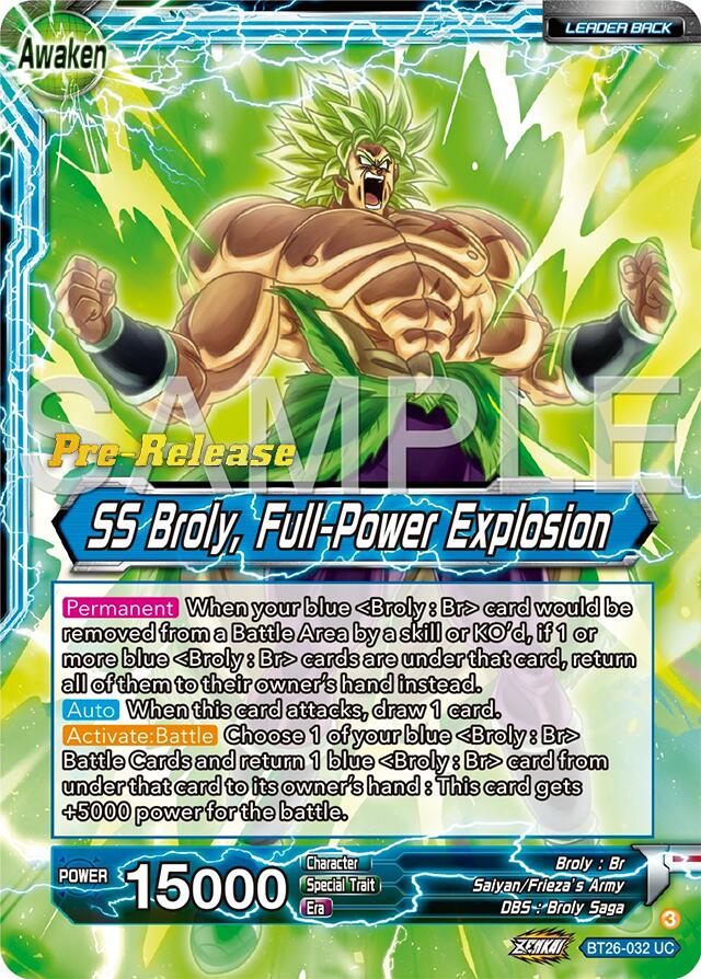 Broly // SS Broly, Full-Power Explosion (BT26-032) [Ultimate Advent Prerelease Promos] | Total Play