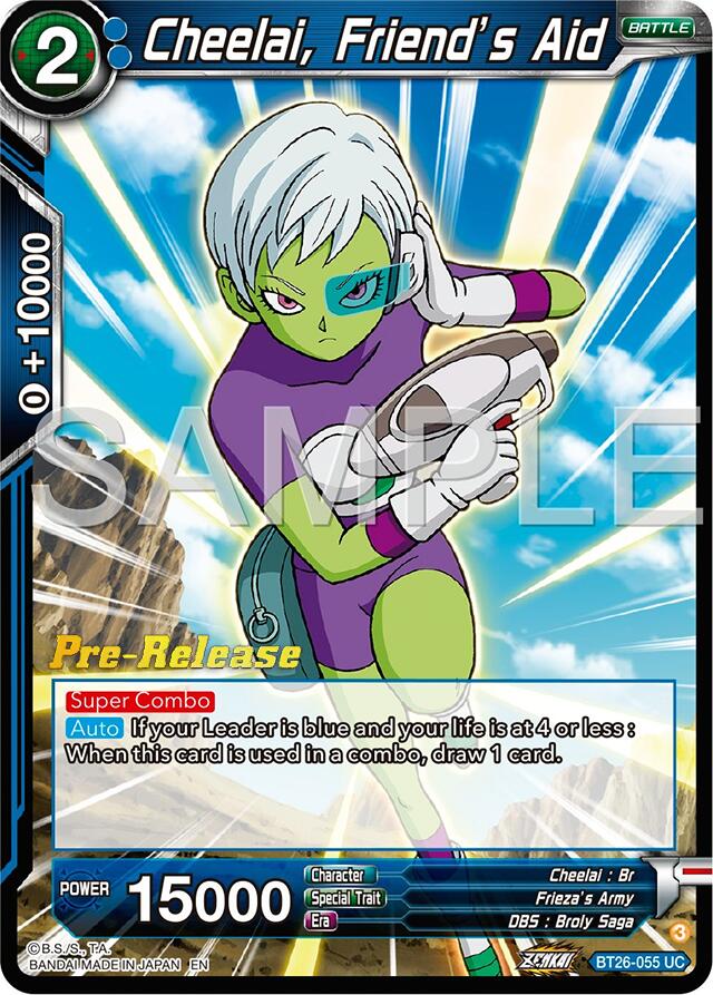 Cheelai, Friend's Aid (BT26-055) [Ultimate Advent Prerelease Promos] | Total Play