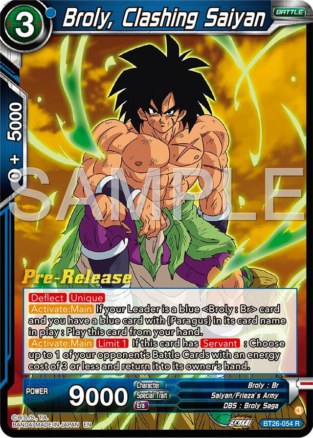 Broly, Clashing Saiyan (BT26-054) [Ultimate Advent Prerelease Promos] | Total Play