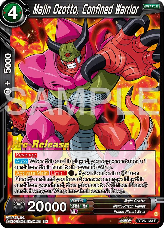 Majin Ozotto, Confined Warrior (BT26-133) [Ultimate Advent Prerelease Promos] | Total Play