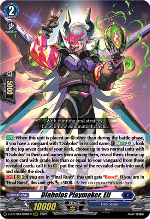 Diabolos Playmaker, Eli (DZ-BT04/006EN) [Destined Showdown] | Total Play