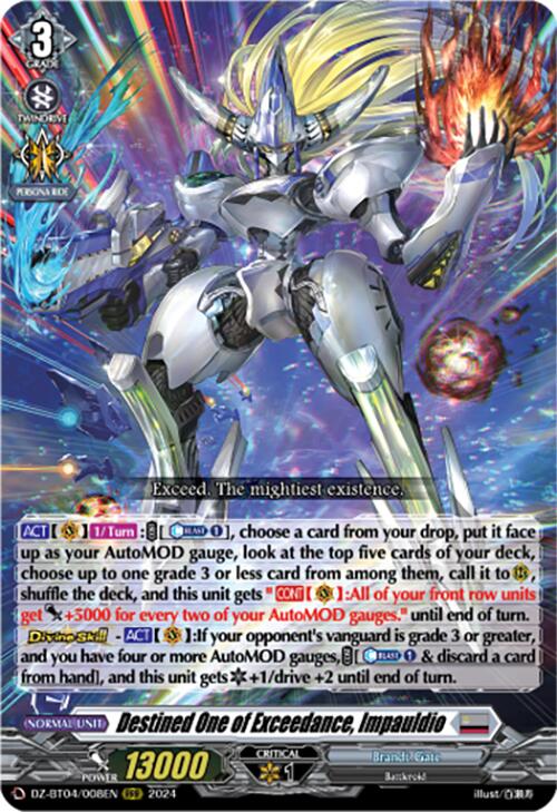 Destined One of Exceedance, Impauldio (DZ-BT04/008EN) [Destined Showdown] | Total Play