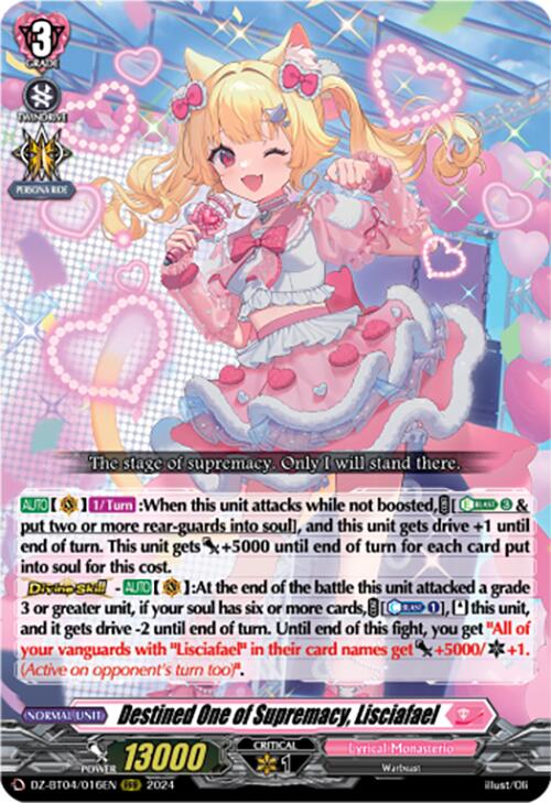 Destined One of Supremacy, Lisciafael (DZ-BT04/016EN) [Destined Showdown] | Total Play