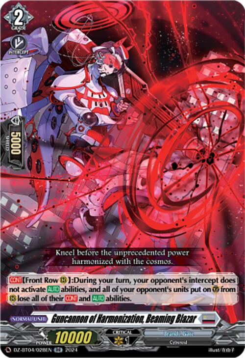 Guncannon of Harmonization, Beaming Blazar (DZ-BT04/028EN) [Destined Showdown] | Total Play