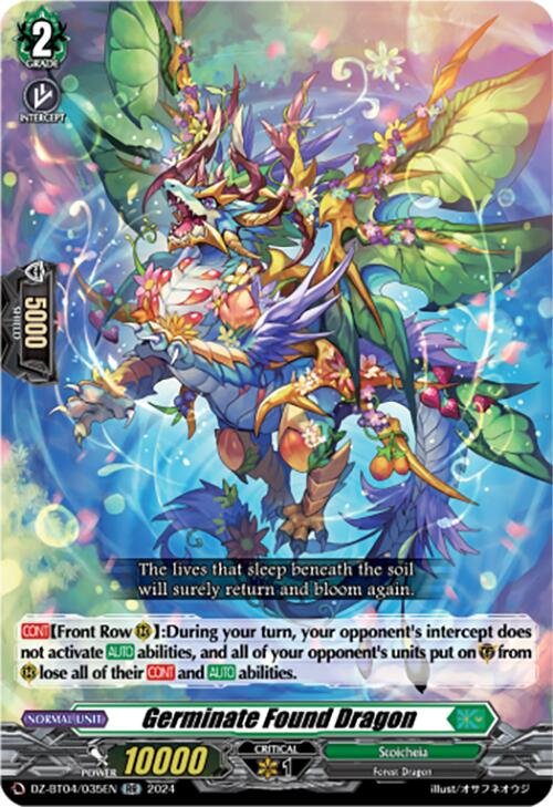 Germinate Found Dragon (DZ-BT04/035EN) [DZ-BT04: Destined Showdown] | Total Play