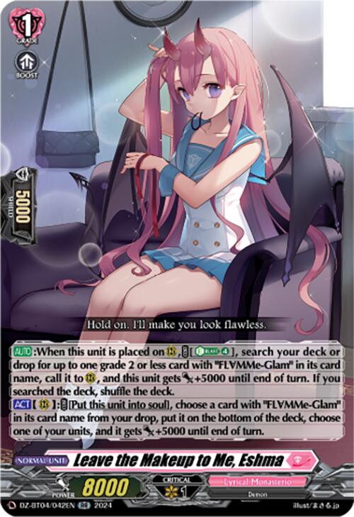 Leave the Makeup to Me, Eshma (DZ-BT04/042EN) [Destined Showdown] | Total Play