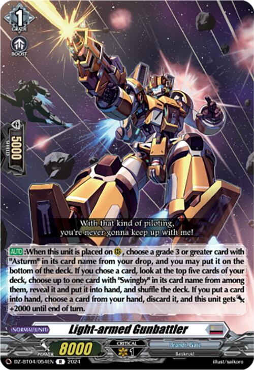 Light-armed Gunbattler (DZ-BT04/054EN) [Destined Showdown] | Total Play