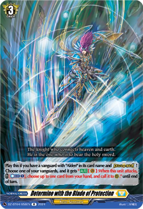 Determine with the Blade of Protection (DZ-BT04/058EN) [Destined Showdown] | Total Play