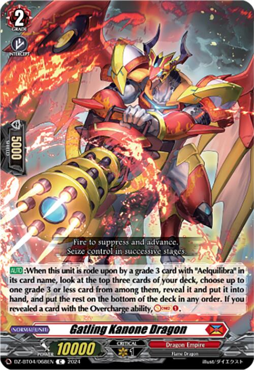 Gatling Kanone Dragon (DZ-BT04/068EN) [Destined Showdown] | Total Play