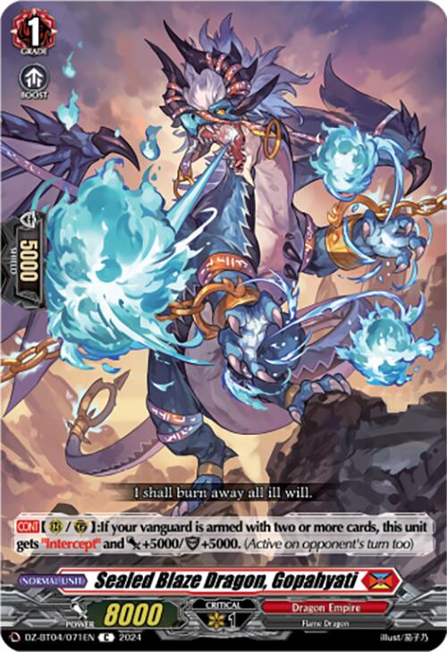 Sealed Blaze Dragon, Gopahyati (DZ-BT04/071EN) [Destined Showdown] | Total Play