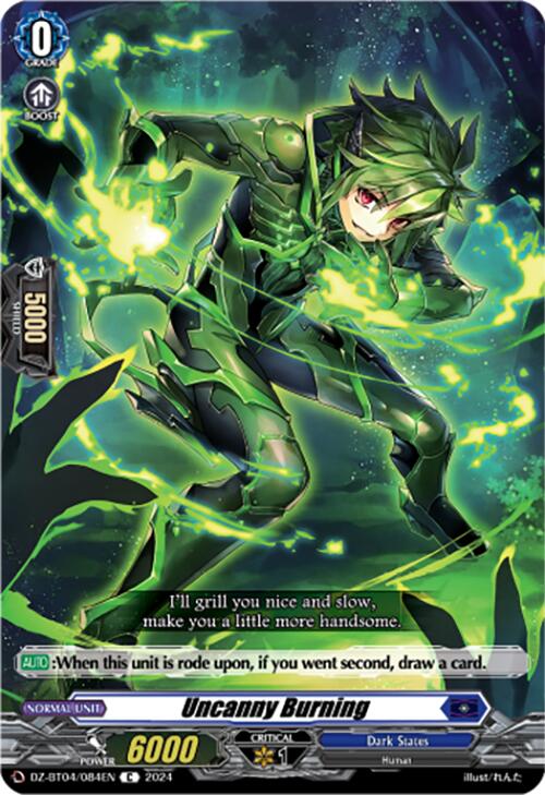 Uncanny Burning (DZ-BT04/084EN) [Destined Showdown] | Total Play