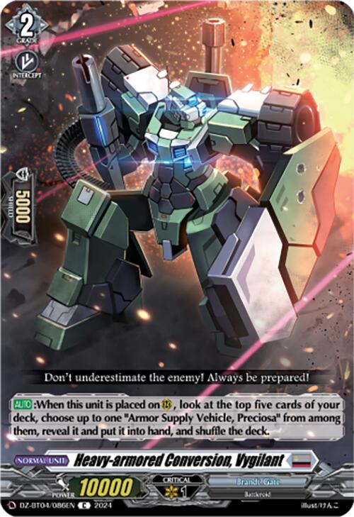 Heavy-armored Conversion, Vygilant (DZ-BT04/086EN) [Destined Showdown] | Total Play