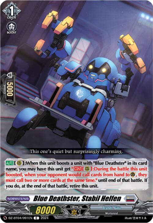 Blue Deathster, Stabil Helfen (DZ-BT04/091EN) [Destined Showdown] | Total Play