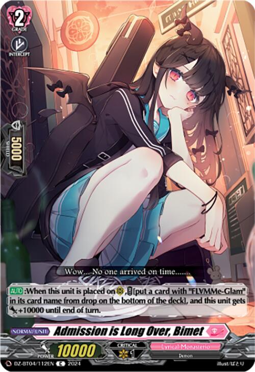 Admission is Long Over, Bimet (DZ-BT04/112EN) [Destined Showdown] | Total Play